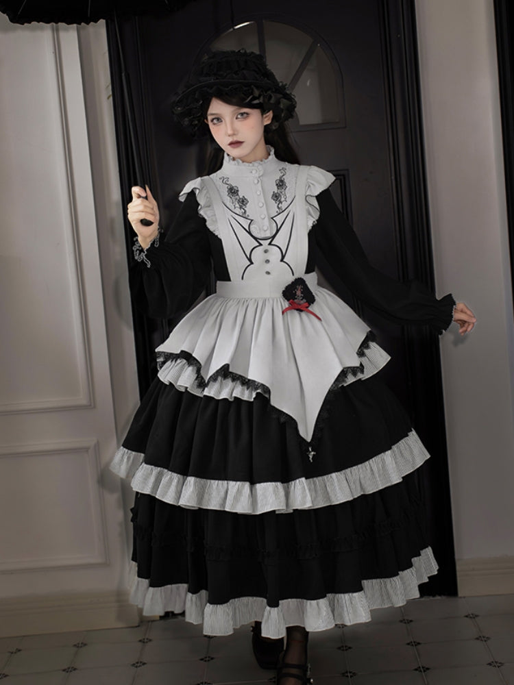 Gothic Tiered Lolita Dress WIT0252