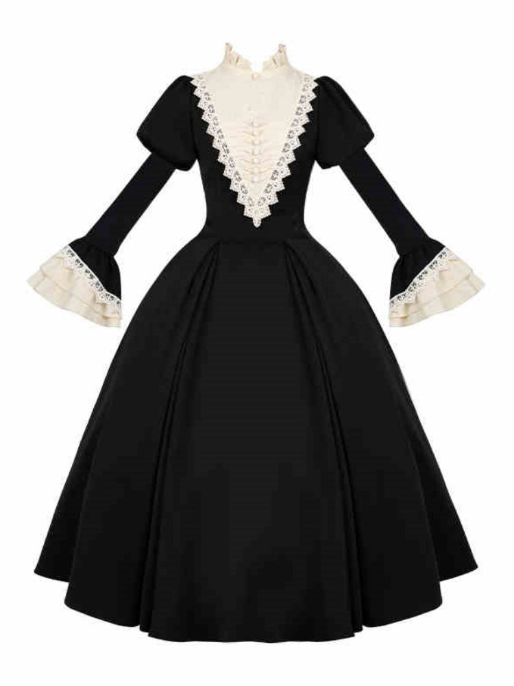 Gothic Nun Black Lolita Dress WIT0244