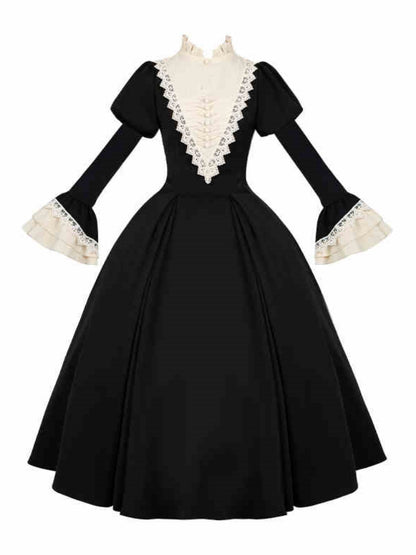 Gothic Nun Black Lolita Dress WIT0244