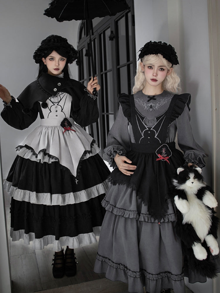 Gothic Tiered Lolita Dress WIT0252