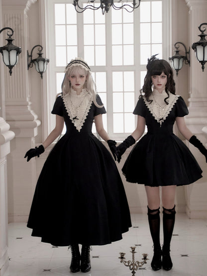 Gothic Nun Black Lolita Dress WIT0244