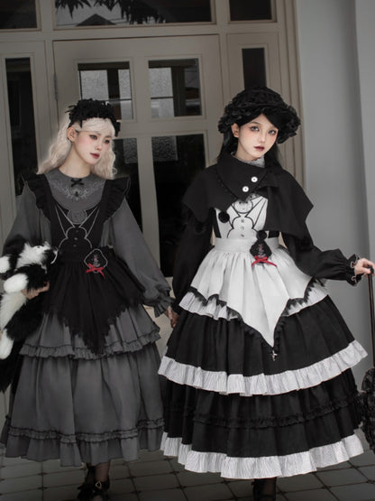 Gothic Tiered Lolita Dress WIT0252