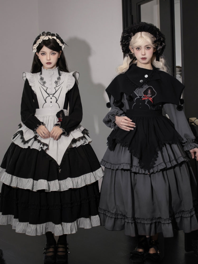 Gothic Tiered Lolita Dress WIT0252