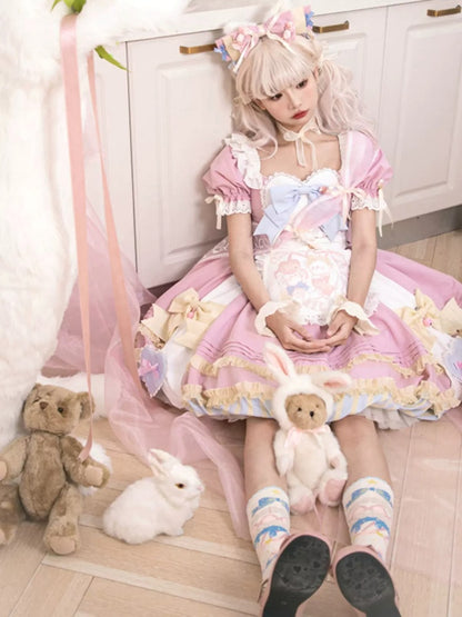 Sweet Lolita Apron Puff Dress CAT0011