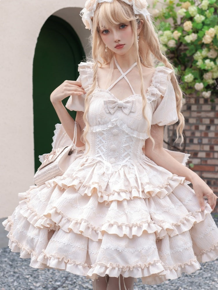 Big Ribbon Romantic Frill Lolita Dress CAT0001