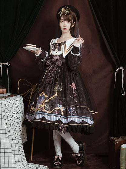 Butterfly Ribbon Lolita Dress CAT0008