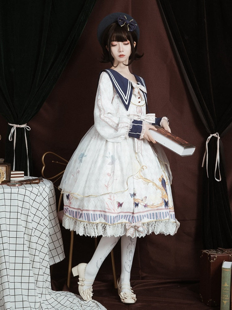 Butterfly Ribbon Lolita Dress CAT0008