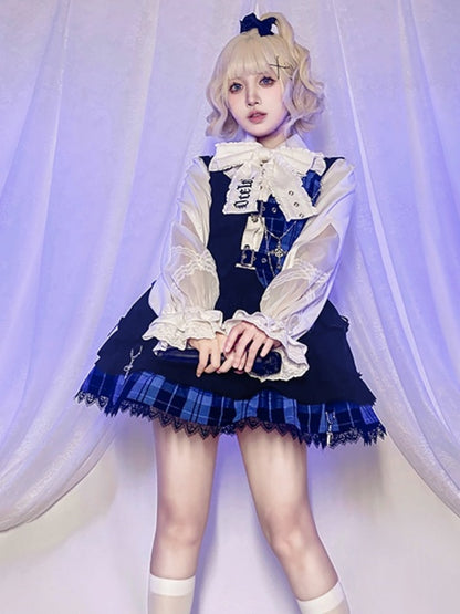 Prince Style Check Lolita Set CAT0014