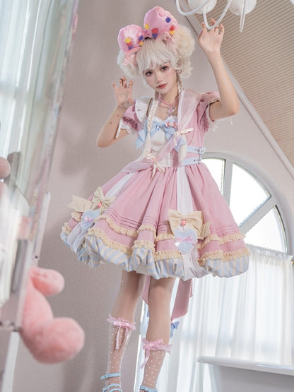 Sweet Lolita Apron Puff Dress CAT0011