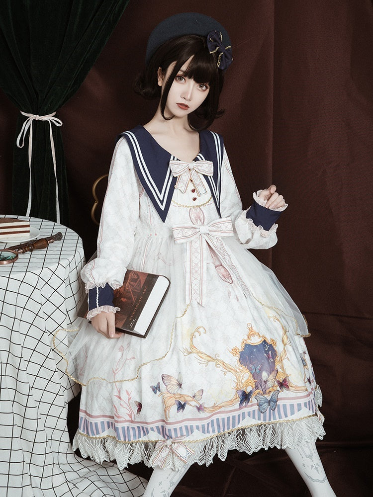 Butterfly Ribbon Lolita Dress CAT0008