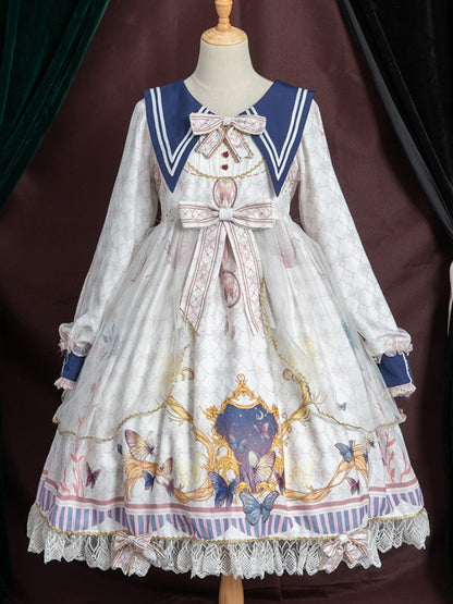 Butterfly Ribbon Lolita Dress CAT0008