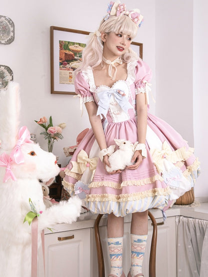 Sweet Lolita Apron Puff Dress CAT0011