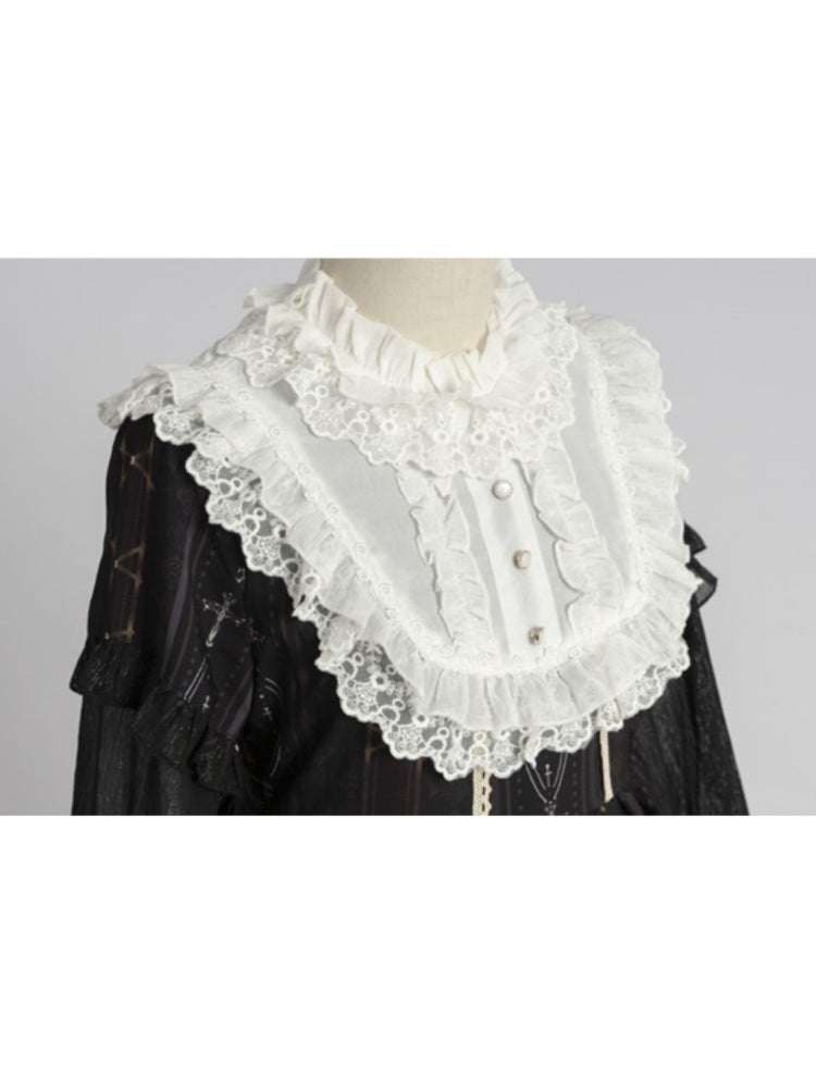 Lace Stitch Lolita Frill Fluffy Dress CAT0005