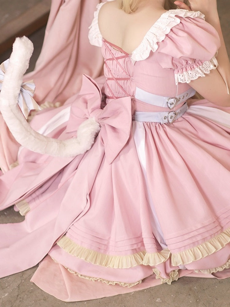 Sweet Lolita Apron Puff Dress CAT0011