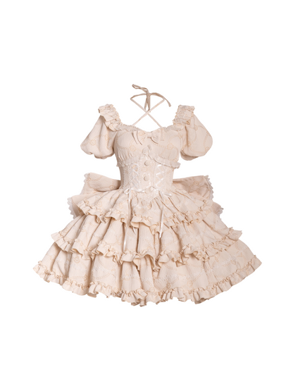 Big Ribbon Romantic Frill Lolita Dress CAT0001