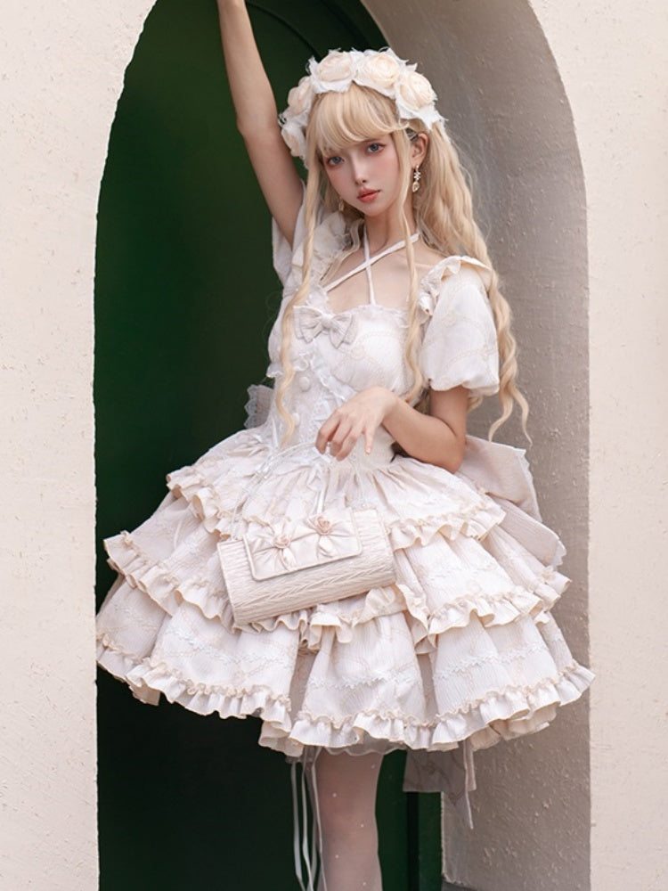 Big Ribbon Romantic Frill Lolita Dress CAT0001