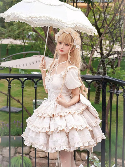 Big Ribbon Romantic Frill Lolita Dress CAT0001