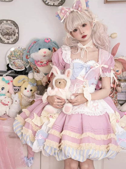 Sweet Lolita Apron Puff Dress CAT0011