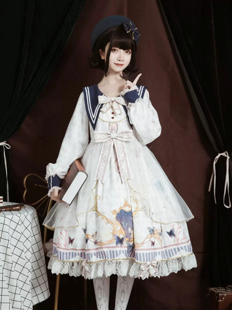 Butterfly Ribbon Lolita Dress CAT0008